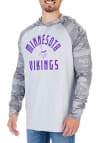 Main image for Zubaz Minnesota Vikings Mens Grey Lightweight Camo Long Sleeve Hoodie