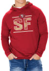 Main image for Zubaz San Francisco 49ers Mens Red Lightweight Static Long Sleeve Hoodie