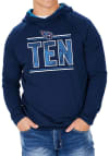 Main image for Zubaz Tennessee Titans Mens Navy Blue Lightweight Static Long Sleeve Hoodie