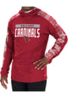Main image for Zubaz Arizona Cardinals Mens Maroon Camo Elevated Long Sleeve Hoodie