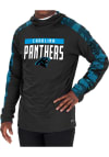 Main image for Zubaz Carolina Panthers Mens Black Camo Elevated Long Sleeve Hoodie