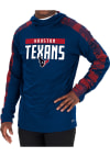 Main image for Zubaz Houston Texans Mens Navy Blue Camo Elevated Long Sleeve Hoodie