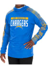 Main image for Zubaz Los Angeles Chargers Mens Blue Camo Elevated Long Sleeve Hoodie