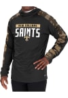 Main image for Zubaz New Orleans Saints Mens Black Camo Elevated Long Sleeve Hoodie
