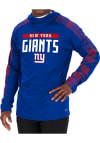 Main image for Zubaz New York Giants Mens Blue Camo Elevated Long Sleeve Hoodie