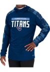 Main image for Zubaz Tennessee Titans Mens Navy Blue Camo Elevated Long Sleeve Hoodie