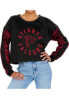 Main image for Zubaz Atlanta Falcons Womens Black Zebra Crop Crew Sweatshirt