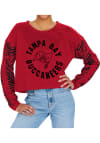 Main image for Zubaz Tampa Bay Buccaneers Womens Red Zebra Crop Crew Sweatshirt