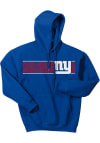 Main image for Zubaz New York Giants Mens Blue GRAPHIC LOGO Long Sleeve Hoodie