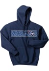 Main image for Zubaz Tennessee Titans Mens Navy Blue GRAPHIC LOGO Long Sleeve Hoodie