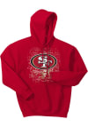 Main image for Zubaz San Francisco 49ers Mens Maroon DIGITAL LOGO Long Sleeve Hoodie