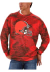 Main image for Zubaz Cleveland Browns Mens Brown Static Long Sleeve Crew Sweatshirt