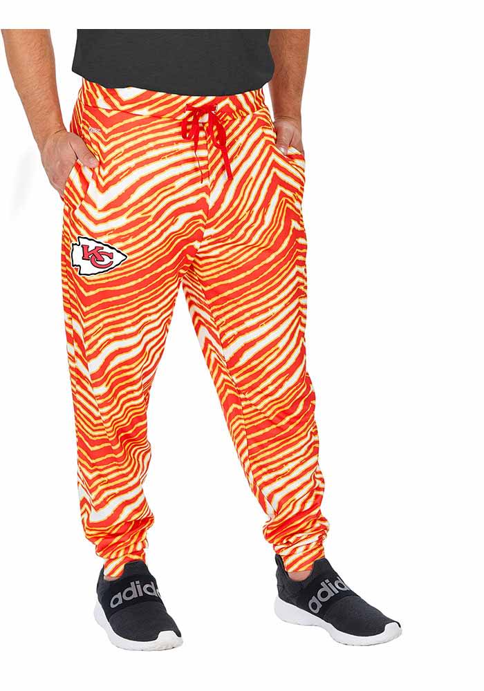 Chiefs Zubaz Red Zebra Fleece Pants