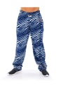 Tennessee Titans Zubaz Traditional Three Color Zebra Sleep Pants - Blue