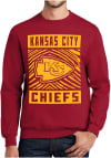 Main image for Zubaz Kansas City Chiefs Mens Red Zebra Monotone Long Sleeve Crew Sweatshirt