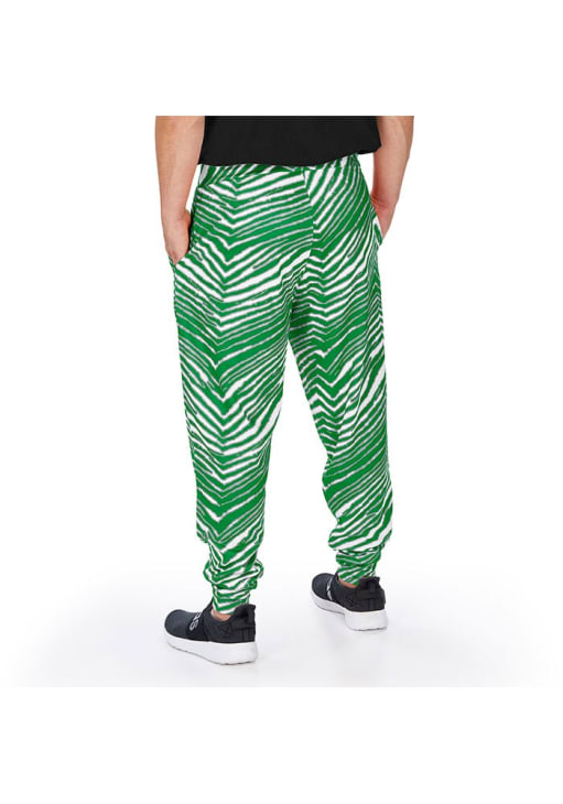 Zubaz Philadelphia Eagles Mens Kelly Green ZEBRA Sweatpants