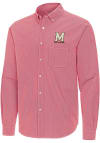 Main image for Mens Maryland Terrapins Red Antigua Porter Long Sleeve Dress Shirt