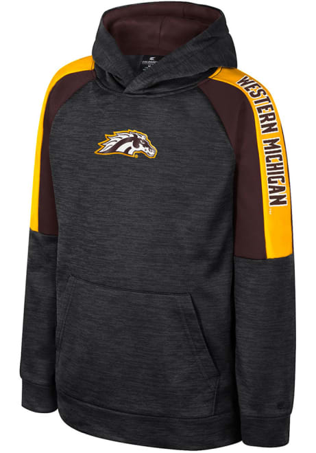 Youth Western Michigan Broncos Grey Colosseum Rylos Long Sleeve Hood