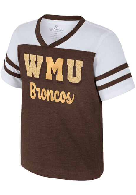 Toddler Girls Western Michigan Broncos Gold Colosseum Space Opera Short Sleeve T-Shirt