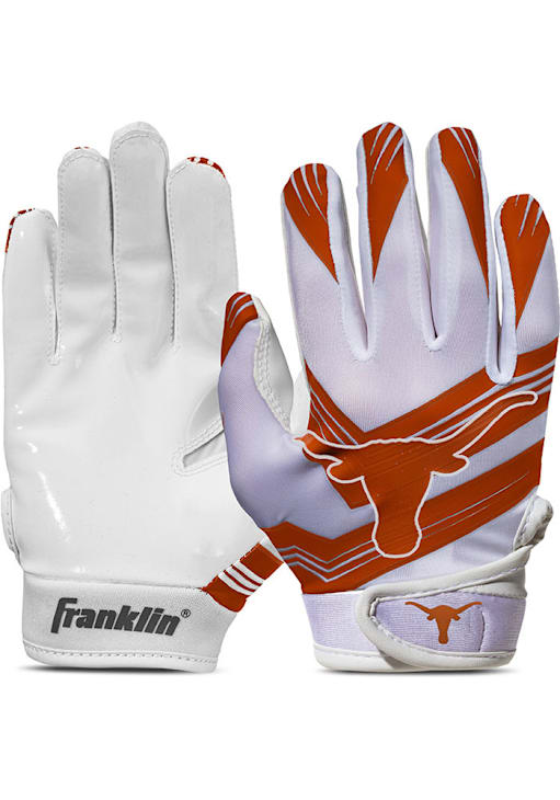 Texas Longhorns White Receiver Youth Gloves 1540023
