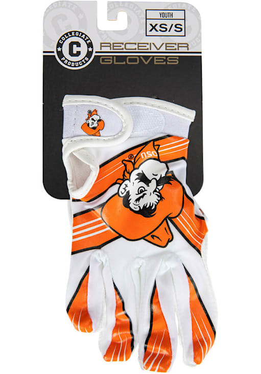 Oklahoma State Cowboys ORANGE Receiver Youth Gloves 1540517