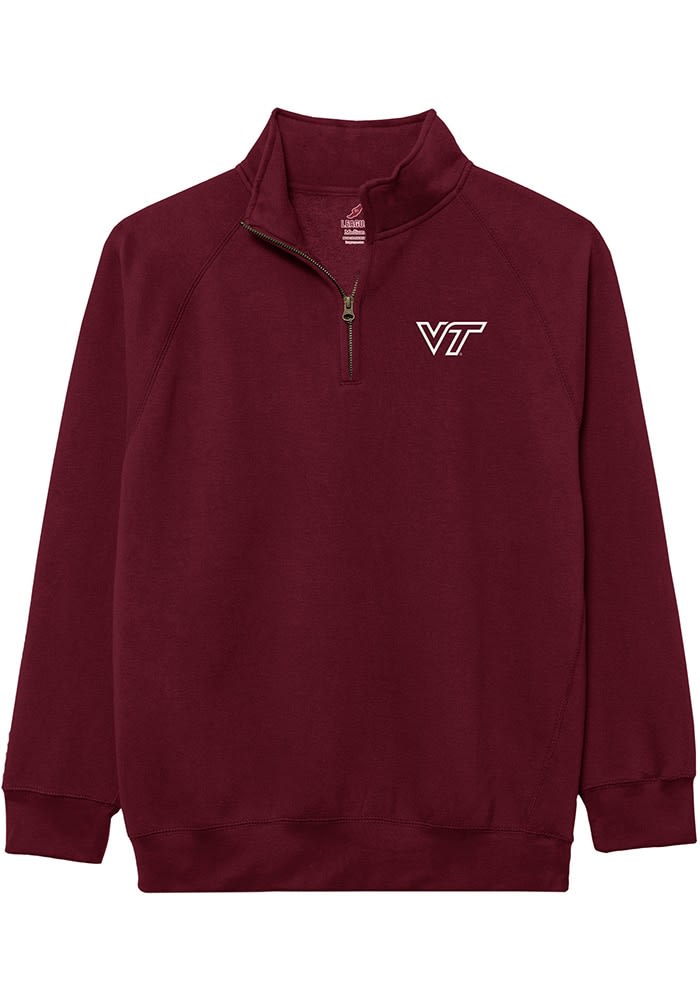 Virginia Tech Hokies Mens MAROON Essentials Embroidery Pullover
