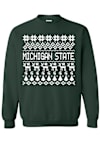 Main image for Mens Green Michigan State Spartans Holiday Sweater Crew Sweatshirt