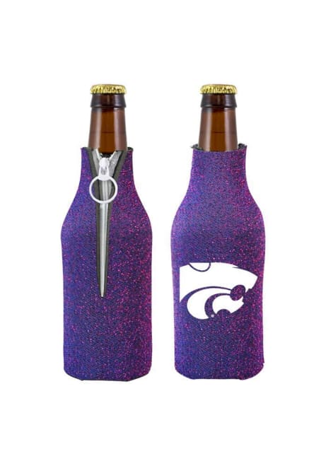 Purple K-State Wildcats Glitter Bottle Coolie