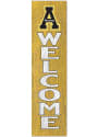 KH Sports Fan Appalachian State Mountaineers 12x48 Welcome Leaning Sign