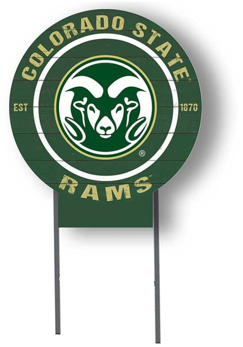 Colorado State Rams 20x20 Color Logo Circle Yard Sign