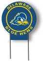 Delaware Fightin' Blue Hens 20x20 Color Logo Circle Yard Sign