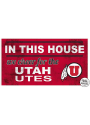 KH Sports Fan Utah Utes 20x11 Indoor Outdoor In This House Sign