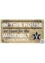 KH Sports Fan Vanderbilt Commodores 20x11 Indoor Outdoor In This House Sign