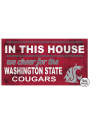 KH Sports Fan Washington State Cougars 20x11 Indoor Outdoor In This House Sign