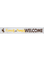 KH Sports Fan Wyoming Cowboys 5x36 Welcome Door Plank Sign
