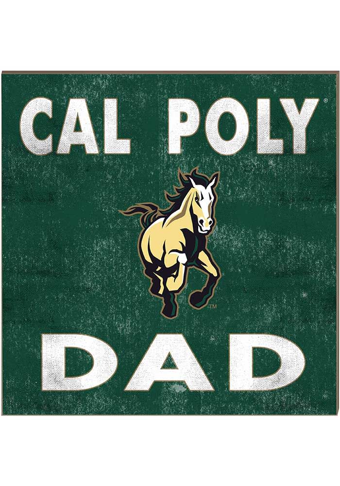 Jardine Cal Poly Mustangs GREEN 10in x 10in Dad Sign - 156709997 Jardine Cal Poly Mustangs GREEN 10in x 10in Dad Sign - 156709997