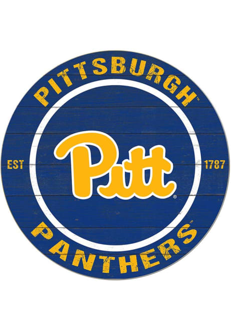 Gold Pitt Panthers 20x20 Colored Circle Sign