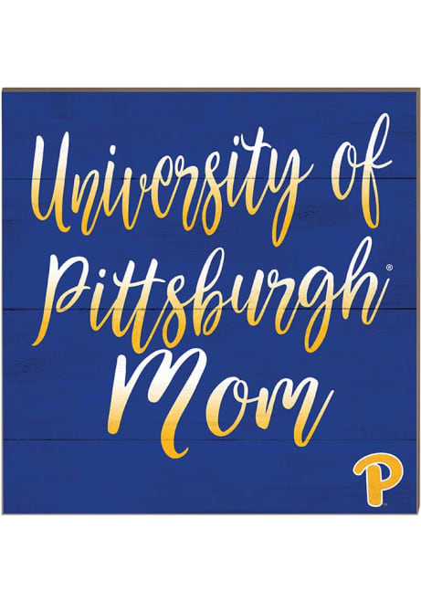 Gold Pitt Panthers 10x10 Mom Sign