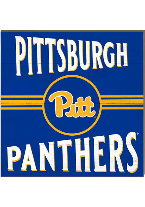 Gold Pitt Panthers 10x10 Retro Sign