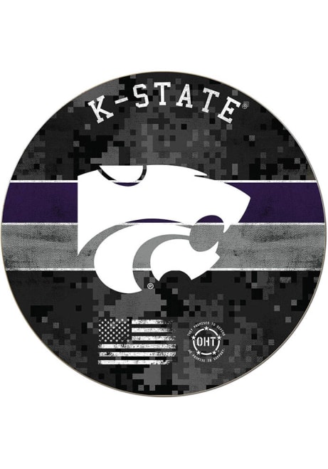 Black K-State Wildcats OHT 20x20 Sign