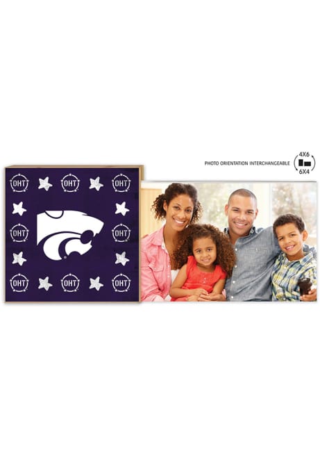 Purple K-State Wildcats OHT Floating Picture Frame