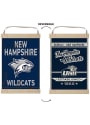 KH Sports Fan New Hampshire Wildcats Faux Rusted Reversible Banner Sign