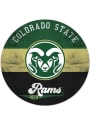 KH Sports Fan Colorado State Rams 20x20 Retro Multi Color Circle Sign