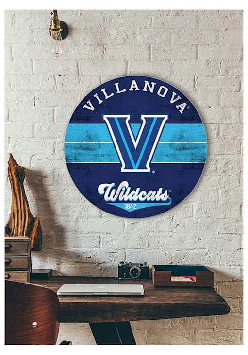 KH Sports Fan Villanova Wildcats BLUE 20x20 Retro Multi Color