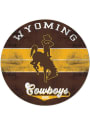 KH Sports Fan Wyoming Cowboys 20x20 Retro Multi Color Circle Sign
