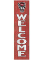 KH Sports Fan NC State Wolfpack 12x48 Welcome Leaning Sign
