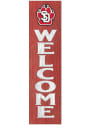 KH Sports Fan South Dakota Coyotes 12x48 Welcome Leaning Sign