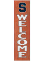 KH Sports Fan Syracuse Orange 12x48 Welcome Leaning Sign