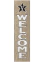 KH Sports Fan Vanderbilt Commodores 12x48 Welcome Leaning Sign