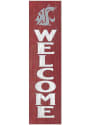 KH Sports Fan Washington State Cougars 12x48 Welcome Leaning Sign